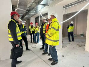 Besichtigung Baustelle Sparkasse Wöllershof
